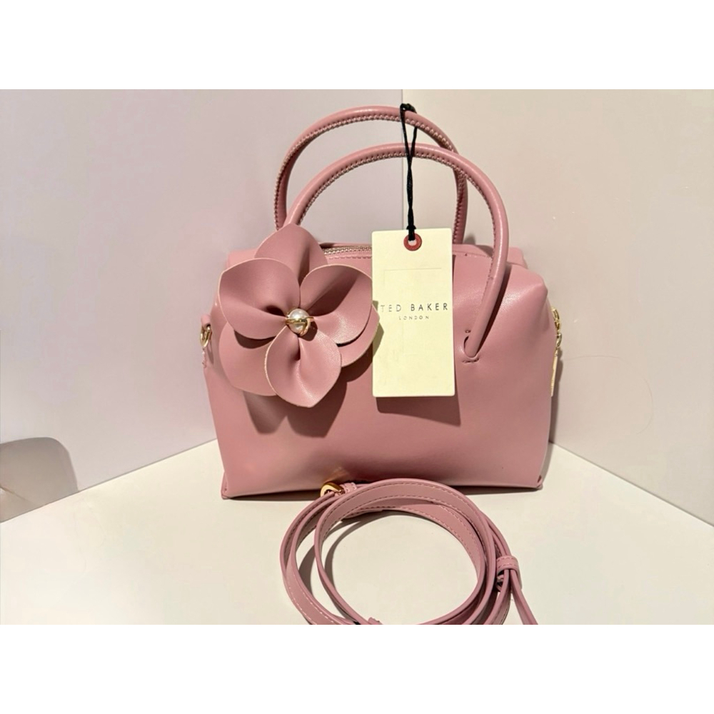 NEW Ted Baker London Nikicon Flower Applique Mini Tote Blush Pink NWT - Picture 15 of 16